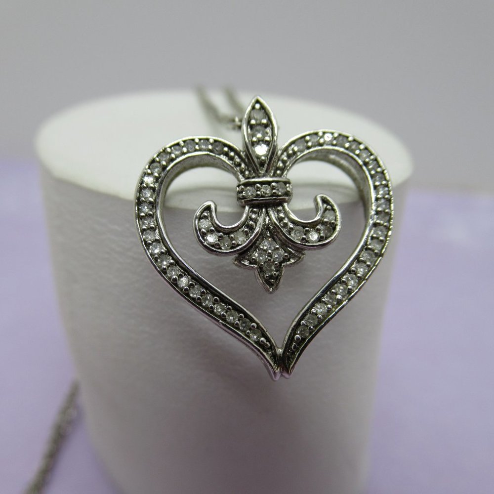 EUC Gabrielle Bruni 925 And Diamonds Necklace